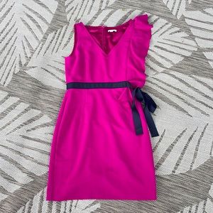 New York & Company Dress Magenta Size 8 Zip Back Work Spring Wedding